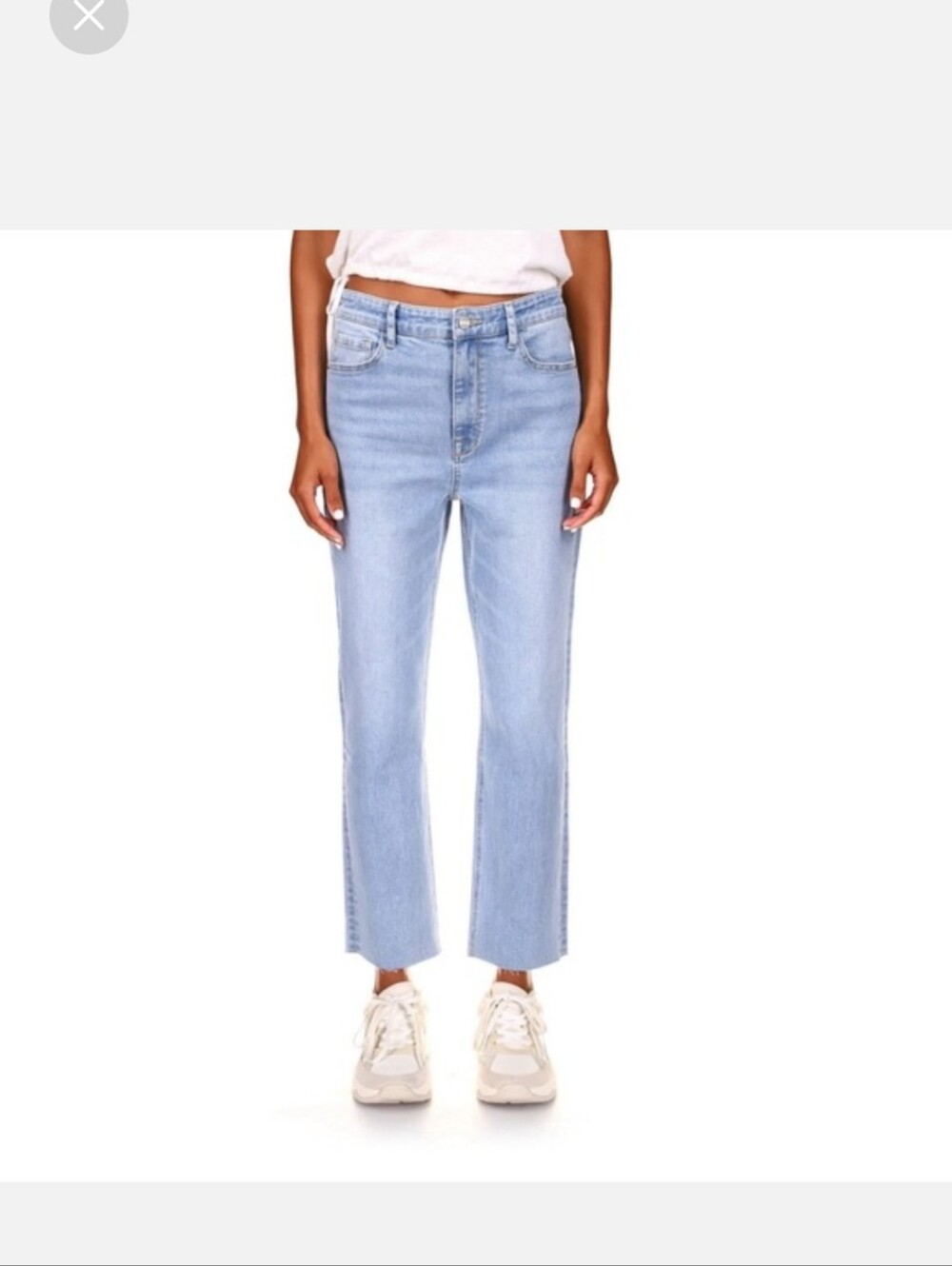 Sanctuary Good Vibes Syraight Light Blue High-Rise Straight Jeans